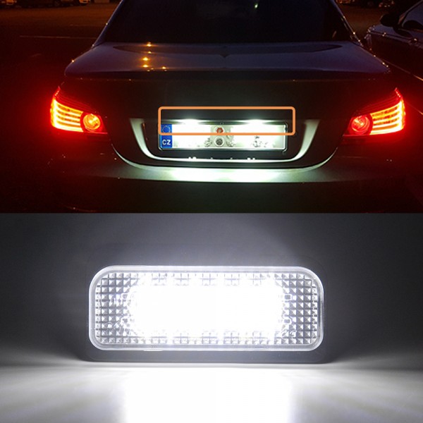 LED License Number Plate Lights Lamp for Mercedes Benz C-Class W203 Sedan SL-Class R230 CLK-Class W209 C209 Canbus Auto Luces
