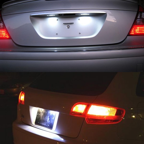 CanBus No Error White LED License Plate Lights For Mitsubishi Colt Plus Grandis 2003 