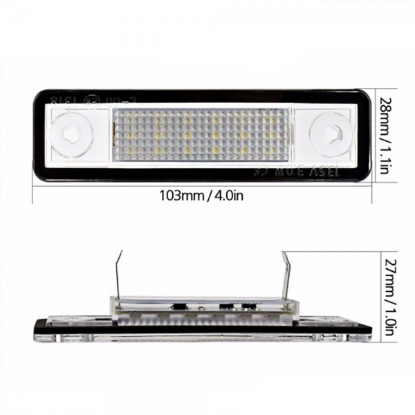12V White Number License Plate Lights For Opel Astra F G Omega Zafira Signum Corsa B Vectra B Accessories