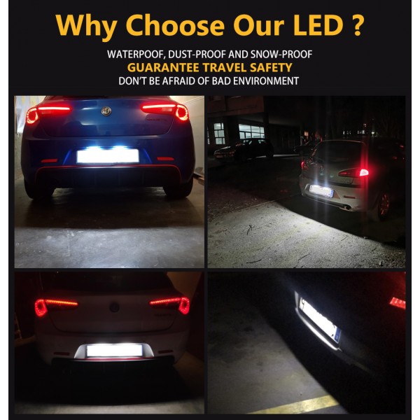 LED Car License Number Lamps Plate Lights Assembly for Opel Astra H J Corsa C D Insignia Tigra B Twintop Vectra C Zafira B