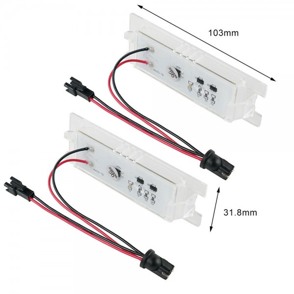 LED Car License Number Lamps Plate Lights Assembly for Opel Astra H J Corsa C D Insignia Tigra B Twintop Vectra C Zafira B