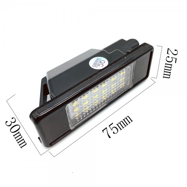 Car Rear Canbus 18 LED SMD License Number Plate Light Lamp Assembly 6000K For Peugeot 106 207 307 308