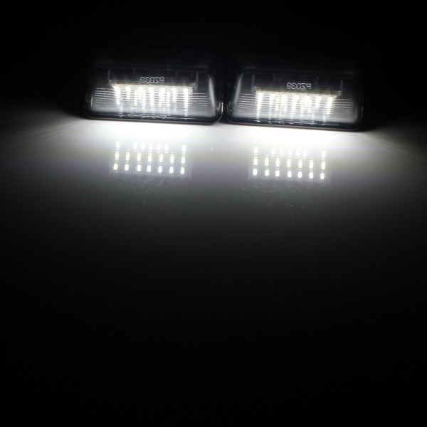 12V White Canbus LED Number License Plate Light Lamp Assembly For Peugeot 206 207 306 307 406 407 