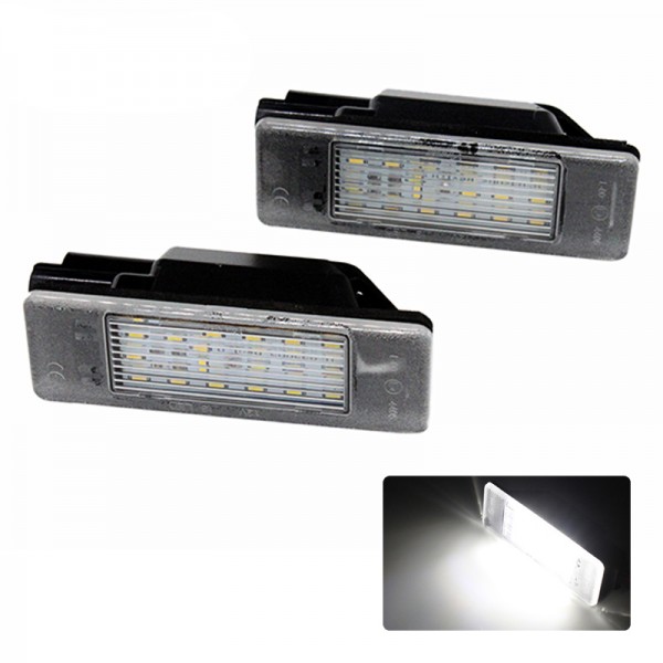 Car Rear Canbus 18 LED SMD License Number Plate Light Lamp Assembly 6000K For Peugeot 106 207 307 308