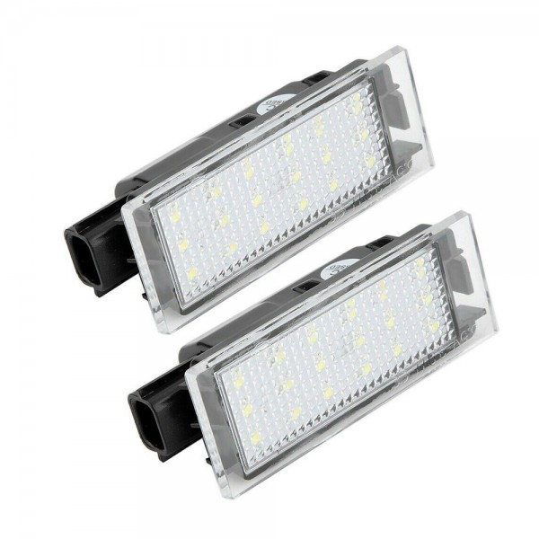 LED License Number Plate Light Lamps Assembly For Renault Megane Twingo Master 2 3 CC Kadjar Trafic 3 Espace 