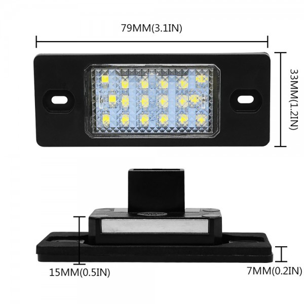 No Error SMD LED Number License Plate Light Lamp White for VW GOLF 4 5 Variant Passat B5.5 Touareg Tiguan 