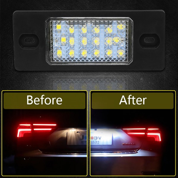 No Error SMD LED Number License Plate Light Lamp White for VW GOLF 4 5 Variant Passat B5.5 Touareg Tiguan 