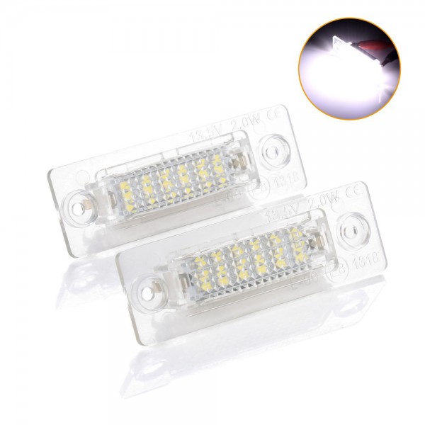 Car License Plate Light For VW Volkswagen Caddy Touran Golf Transporter Passat Caddy 