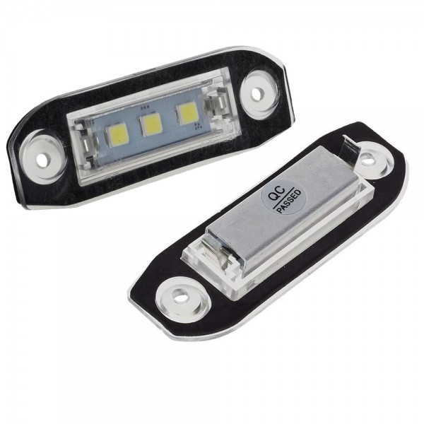  Canbus Car LED Rear License Plate Light Bright White Number Lamp Assembly for Volvo S40 S60 S80 V50 V60 V70 Xc60 Xc70 Xc90