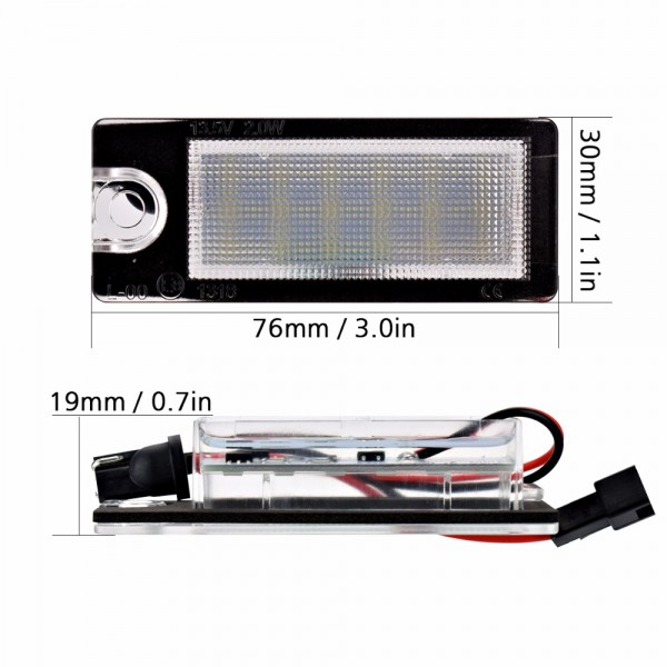 NO Error Canbus LED Number Plate Lamp for Volvo V70 XC70 XC 70 90 S60 S80 3528-SMD