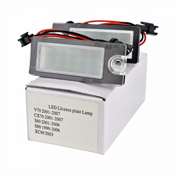 NO Error Canbus LED Number Plate Lamp for Volvo V70 XC70 XC 70 90 S60 S80 3528-SMD